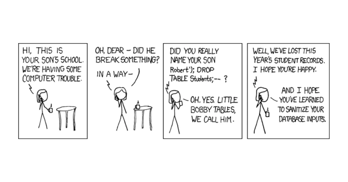 Bobby Tables: The Iconic Tale of SQL Injection